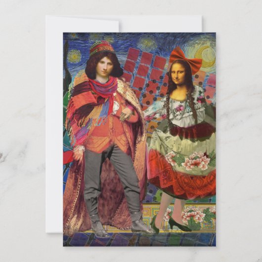 Grappige repetitie diner uitnodiging (Achterkant)