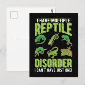 Grappige reptiel gekko hagedis liefhebber briefkaart (Voorkant / Achterkant)