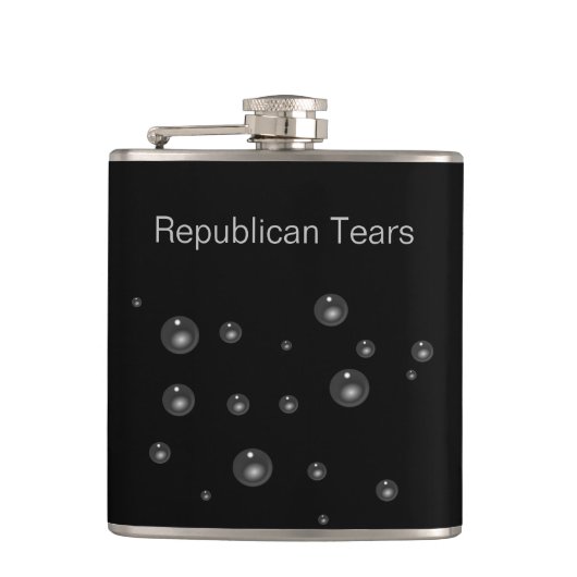 Grappige Republikeinse Tears Flask Heupfles (Voorkant)