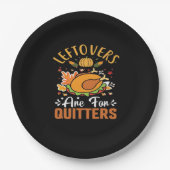 Grappige restjes zijn voor uitstappers – Thanksgiv Papieren Bordje (Voorkant)