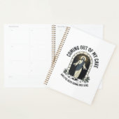 Grappige Resurrection Cave Citaat Vintage Gravure Planner (Display)