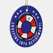 Grappige Retirement Cruise Vakantie Quote Keramisch Ornament (Rechts)