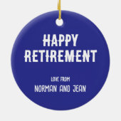Grappige Retirement Cruise Vakantie Quote Keramisch Ornament (Achterkant)