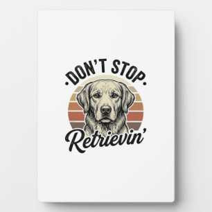 Grappige Retriever Hond Vintage Gravure Grafische  Fotoplaat