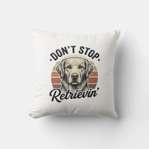 Grappige Retriever Hond Vintage Gravure Grafische  Kussen
