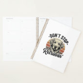 Grappige Retriever Hond Vintage Gravure Grafische  Planner (Display)