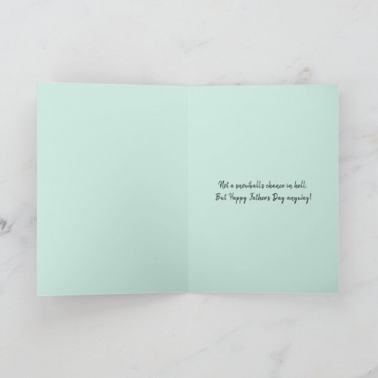 Grappige Retro 1950s Vaderdag Aangepast Bericht Kaart (Binnen)
