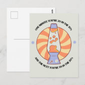 Grappige Retro 70's  Briefkaart (Voorkant / Achterkant)