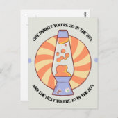 Grappige Retro 70's  Briefkaart (Voorkant / Achterkant)