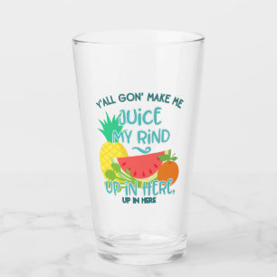 Grappige Retro 90s Rap Hip Hop Fruit Sap Quote Glas