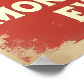 Grappige retro aap bier kunst - maakt aap zaken poster (Hoek)