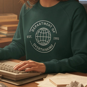 Grappige Retro Afdeling Overdenken Introvert Trui