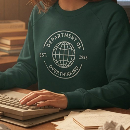 Grappige Retro Afdeling Overdenken Introvert Trui