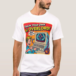 Grappige retro AI overlor T-shirt