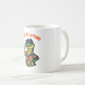 Grappige Retro Alligator See Ya Later Koffiemok (Voorkant rechts)