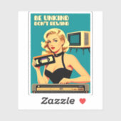 Grappige Retro Art Style 80s Niet terugspoelen VHS Sticker (Vel)