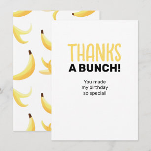 Grappige Retro Banaan Feest Artikelen Grappen Bewe Bedankkaart