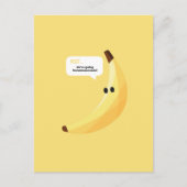 Grappige Retro Banaan Feest Artikelen Grappen Bewe Briefkaart (Voorkant)