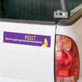 Grappige Retro Banaan Feest Artikelen Grappen Bewe Bumpersticker (Op Truck)