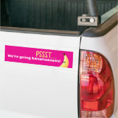 Grappige Retro Banaan Feest Artikelen Grappen Bewe Bumpersticker (Op Truck)