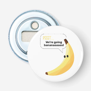 Grappige Retro Banaan Feest Artikelen Grappen Bewe Button Flesopener