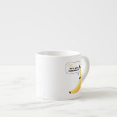 Grappige Retro Banaan Feest Artikelen Grappen Bewe Espresso Kop (Voorkant rechts)