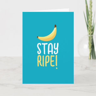 Grappige Retro Banaan Feest Artikelen Grappen Bewe Feestdagen Kaart