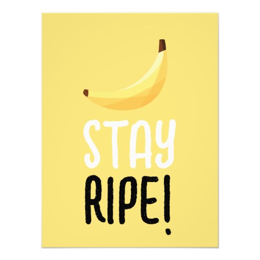 Grappige Retro Banaan Feest Artikelen Grappen Bewe Foto Afdruk (Voorkant)