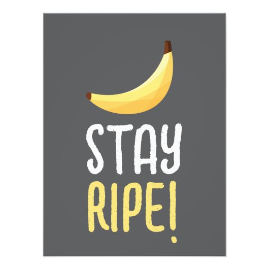 Grappige Retro Banaan Feest Artikelen Grappen Bewe Foto Afdruk (Voorkant)