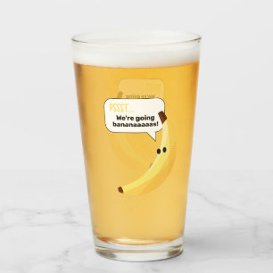 Grappige Retro Banaan Feest Artikelen Grappen Bewe Glas