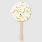 Grappige Retro Banaan Feest Artikelen Grappen Bewe Handwaaier (Achterkant)