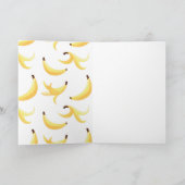 Grappige Retro Banaan Feest Artikelen Grappen Bewe Kaart (Binnen)