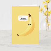 Grappige Retro Banaan Feest Artikelen Grappen Bewe Kaart (Gele Bloem)