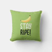 Grappige Retro Banaan Feest Artikelen Grappen Bewe Kussen (Voorkant)