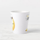 Grappige Retro Banaan Feest Artikelen Grappen Bewe Latte Mok (Voorkant)