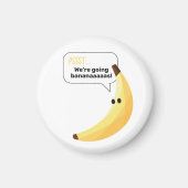 Grappige Retro Banaan Feest Artikelen Grappen Bewe Magneet (Voorkant)