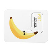 Grappige Retro Banaan Feest Artikelen Grappen Bewe Magneet (Horizontaal)