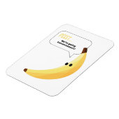 Grappige Retro Banaan Feest Artikelen Grappen Bewe Magneet (Linkerzijde)