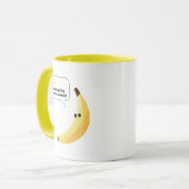 Grappige Retro Banaan Feest Artikelen Grappen Bewe Mok (Voorkant links)