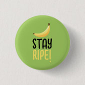 Grappige Retro Banaan Feest Artikelen Grappen Bewe Ronde Button 3,2 Cm (Voorkant)