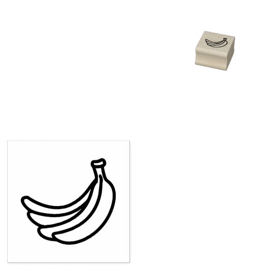 Grappige Retro Banaan Feest Artikelen Grappen Bewe Rubberstempel (Gestempeld)