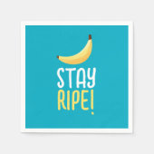 Grappige Retro Banaan Feest Artikelen Grappen Bewe Servet (Voorkant)