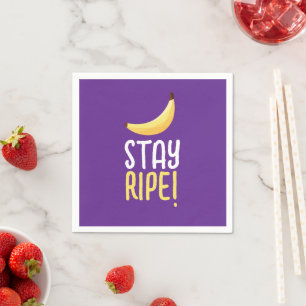 Grappige Retro Banaan Feest Artikelen Grappen Bewe Servet