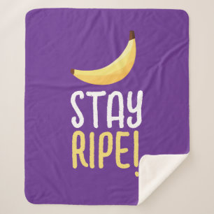 Grappige Retro Banaan Feest Artikelen Grappen Bewe Sherpa Deken