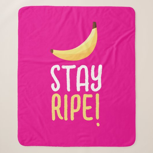 Grappige Retro Banaan Feest Artikelen Grappen Bewe Sherpa Deken (Voorkant)