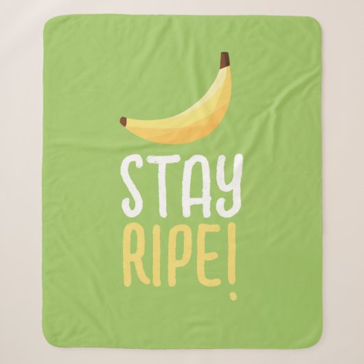 Grappige Retro Banaan Feest Artikelen Grappen Bewe Sherpa Deken (Voorkant)