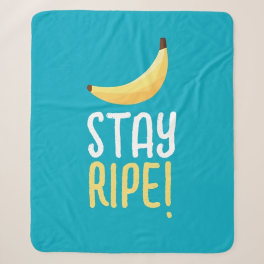 Grappige Retro Banaan Feest Artikelen Grappen Bewe Sherpa Deken (Voorkant)
