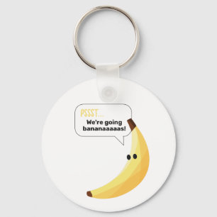 Grappige Retro Banaan Feest Artikelen Grappen Bewe Sleutelhanger