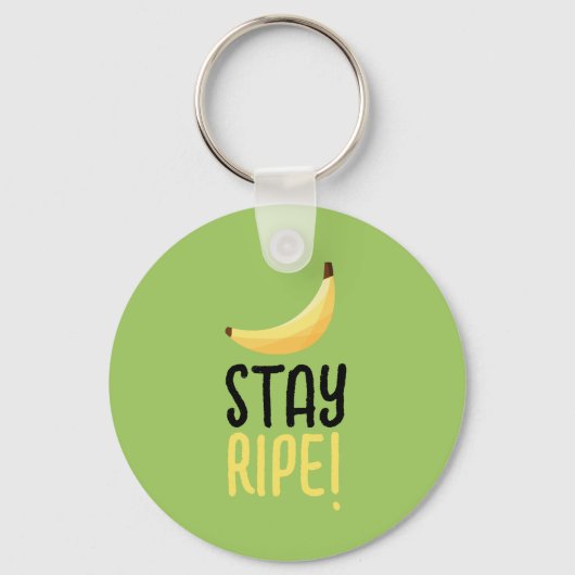 Grappige Retro Banaan Feest Artikelen Grappen Bewe Sleutelhanger (Voorkant)