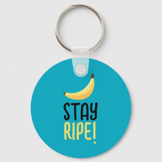 Grappige Retro Banaan Feest Artikelen Grappen Bewe Sleutelhanger (Voorkant)